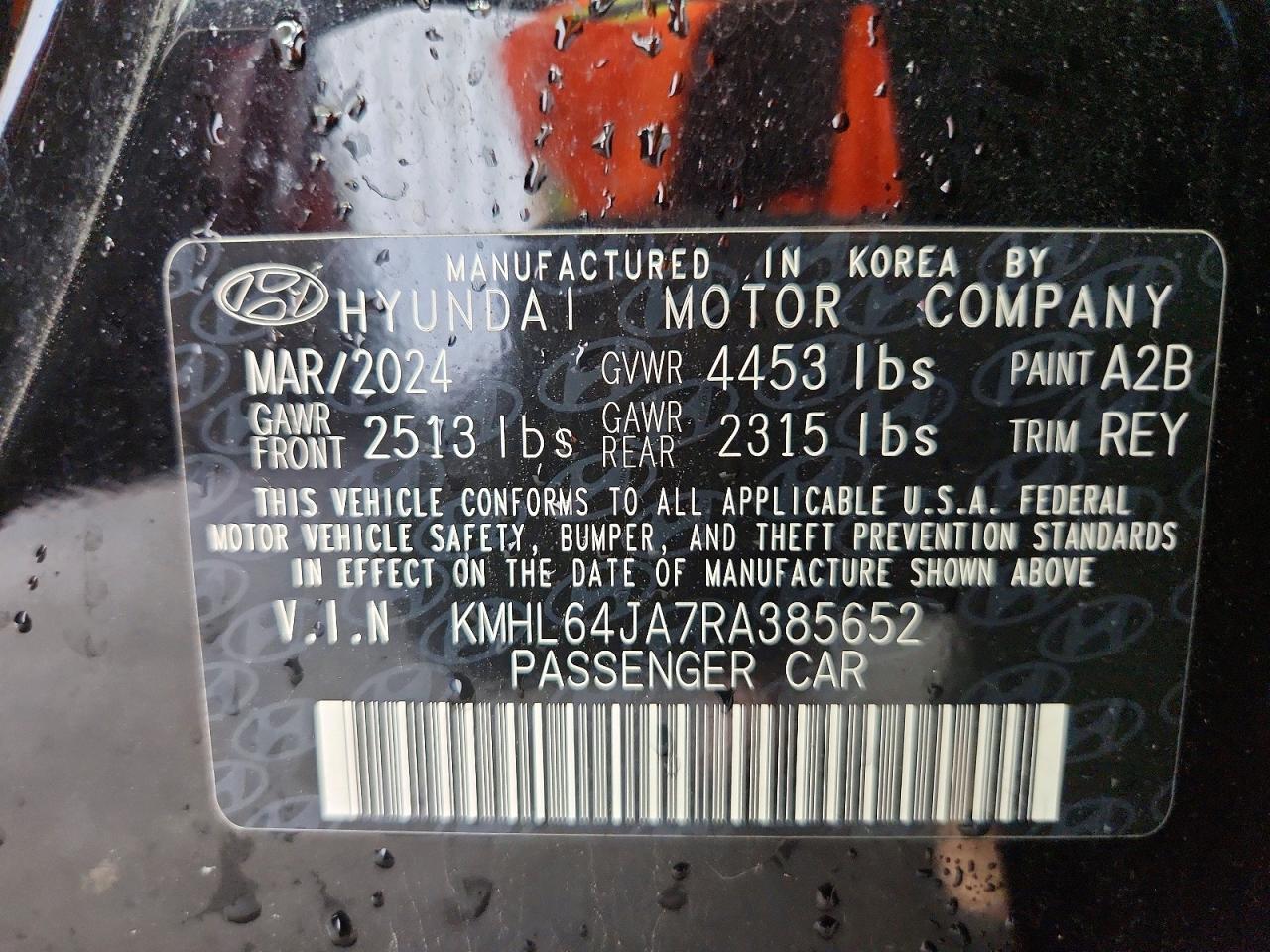 KMHL64JA7RA385652 2024 HYUNDAI SONATA photo no. 12