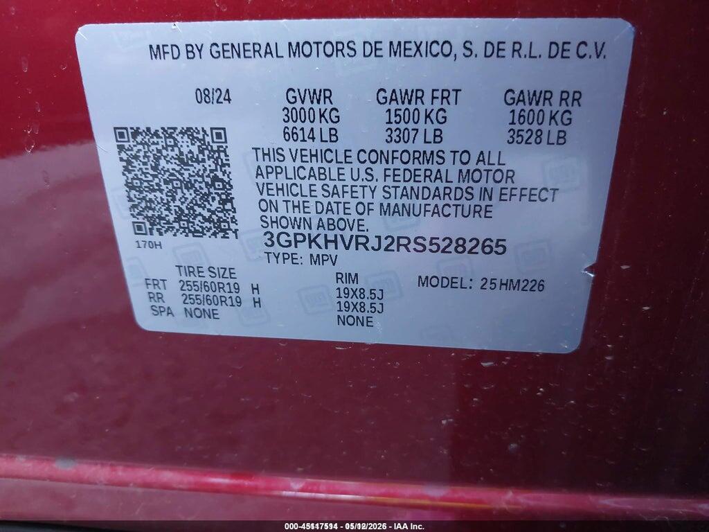 3GPKHVRJ2RS528265 2024 HONDA PROLOGUE photo no. 9