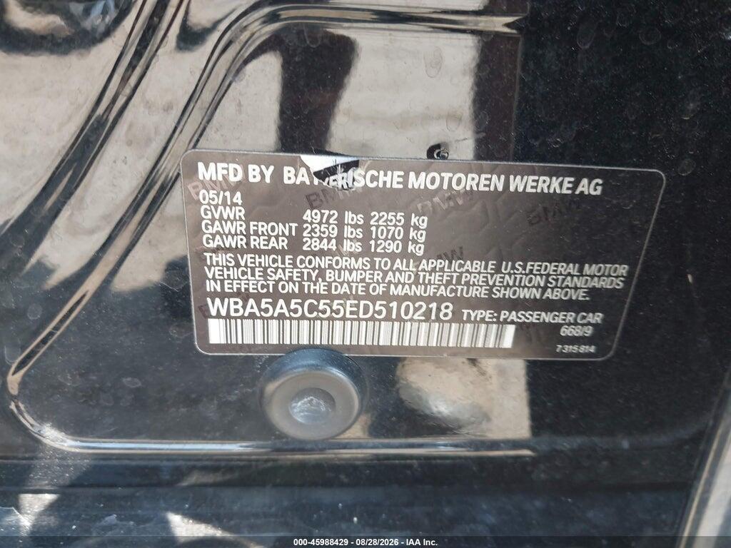 WBA5A5C55ED510218 2014 BMW 528I photo no. 9