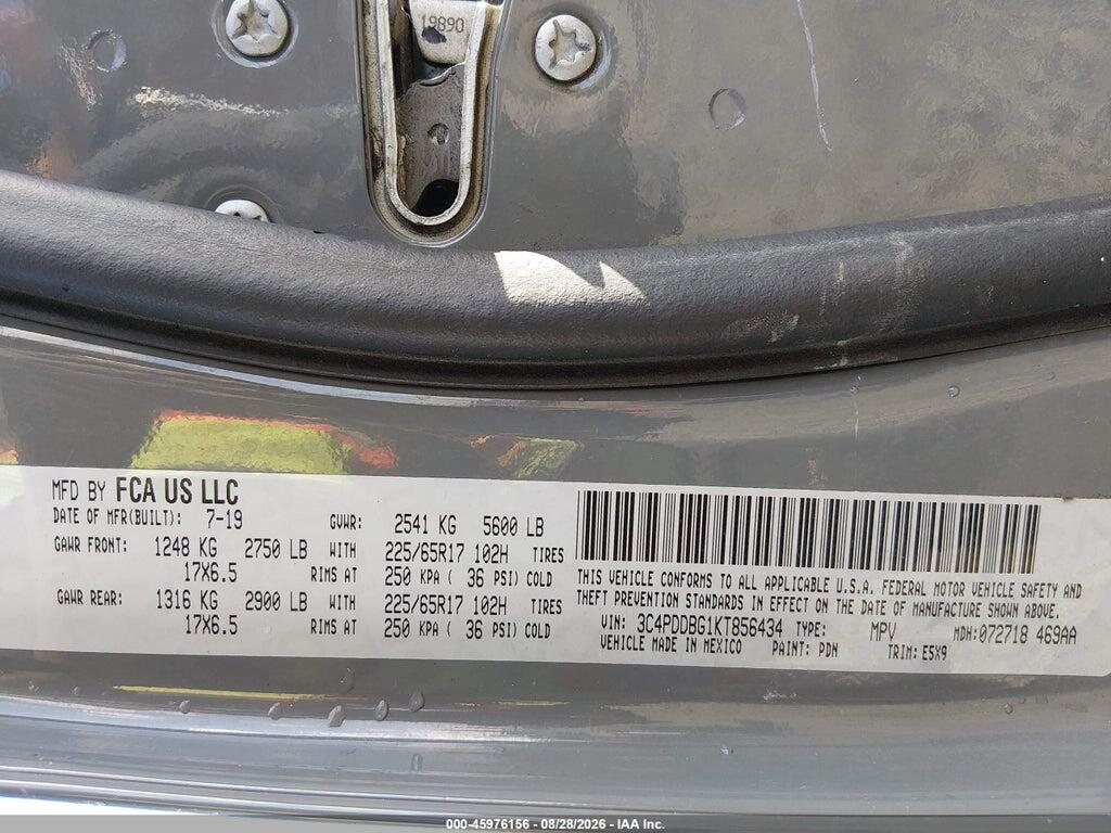 3C4PDDBG1KT856434 2019 DODGE JOURNEY photo no. 9