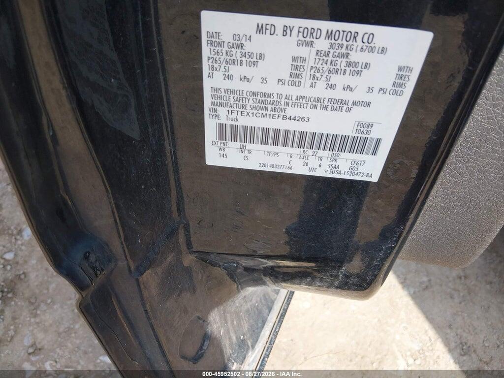 1FTEX1CM1EFB44263 2014 FORD F-150 photo no. 9