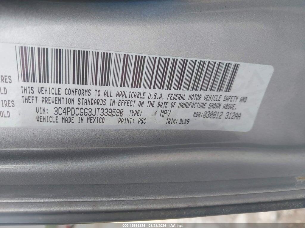 3C4PDCGG3JT339590 2018 DODGE JOURNEY photo no. 9