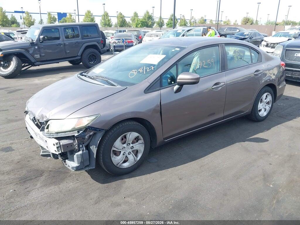 19XFB2F54EE256420 2014 HONDA CIVIC photo no. 2