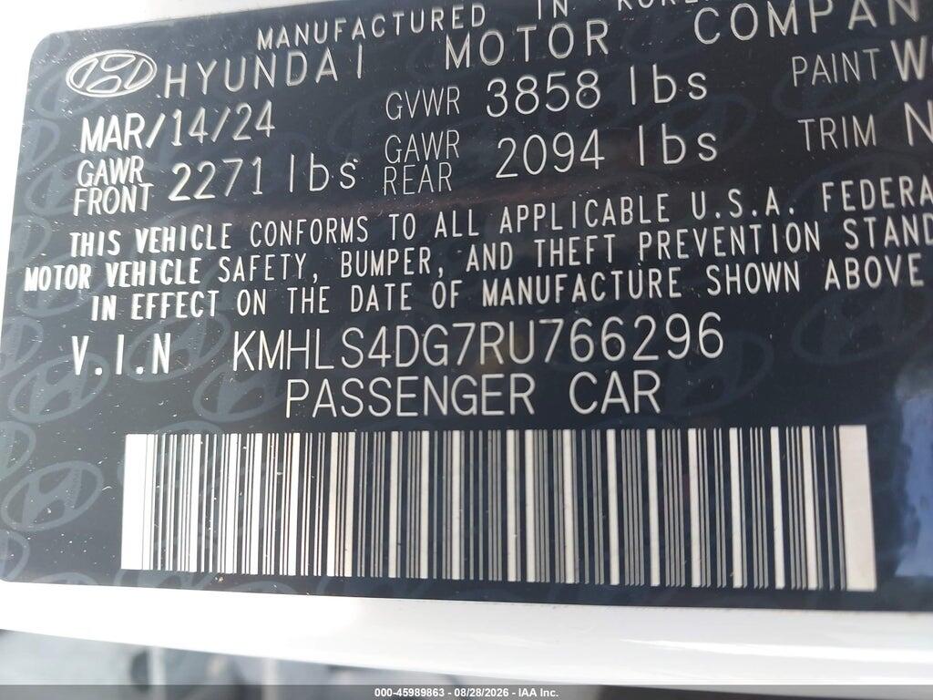 KMHLS4DG7RU766296 2024 HYUNDAI ELANTRA photo no. 9