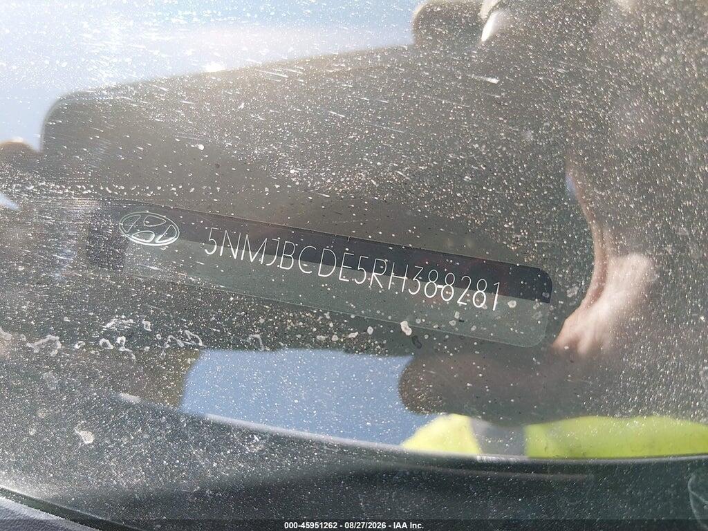 5NMJBCDE5RH388281 2024 HYUNDAI TUCSON photo no. 9