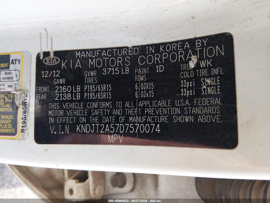 KNDJT2A57D7570074 2013 KIA SOUL photo no. 9