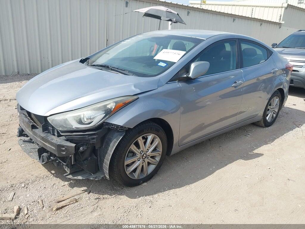 5NPDH4AE7FH611845 2015 HYUNDAI ELANTRA photo no. 2