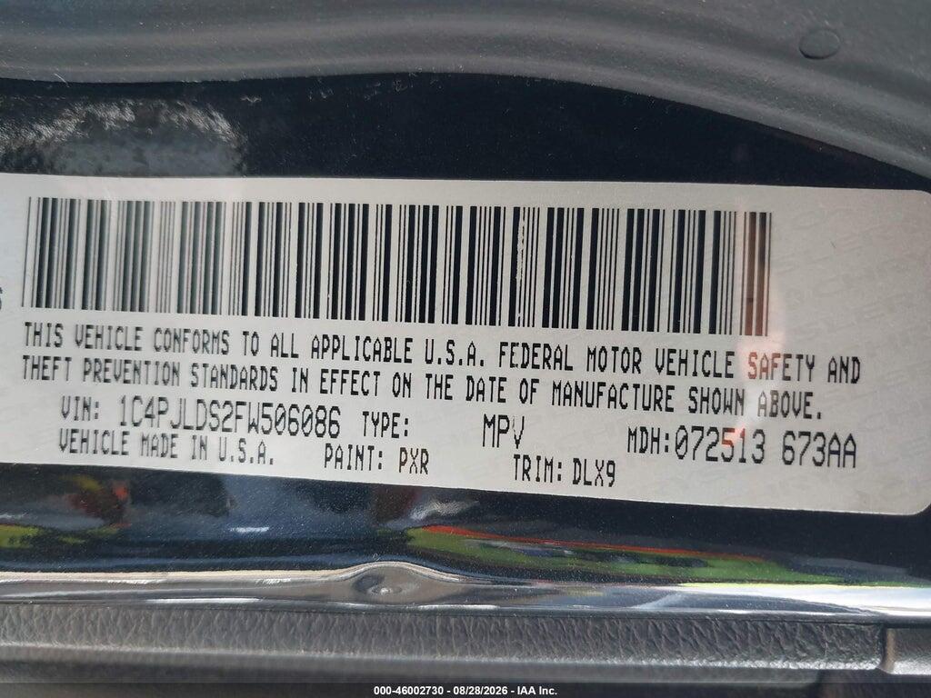 1C4PJLDS2FW506086 2015 JEEP CHEROKEE photo no. 9