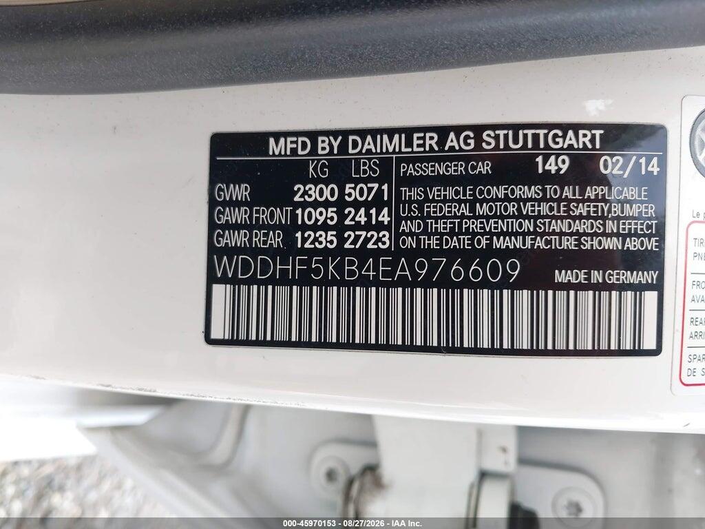 WDDHF5KB4EA976609 2014 MERCEDES-BENZ E 350 photo no. 9