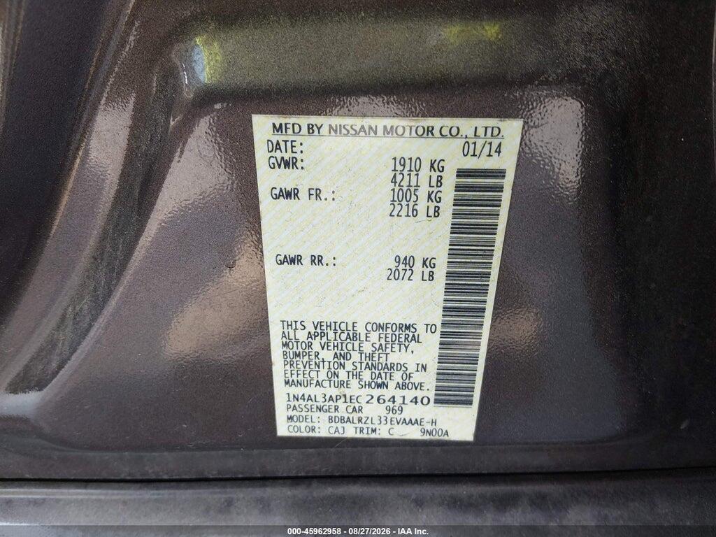 1N4AL3AP1EC264140 2014 NISSAN ALTIMA photo no. 9