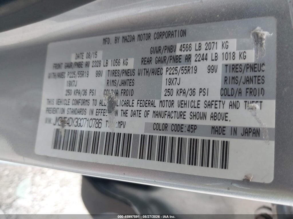 JM3KE4DY3G0710786 2016 MAZDA CX-5 photo no. 9