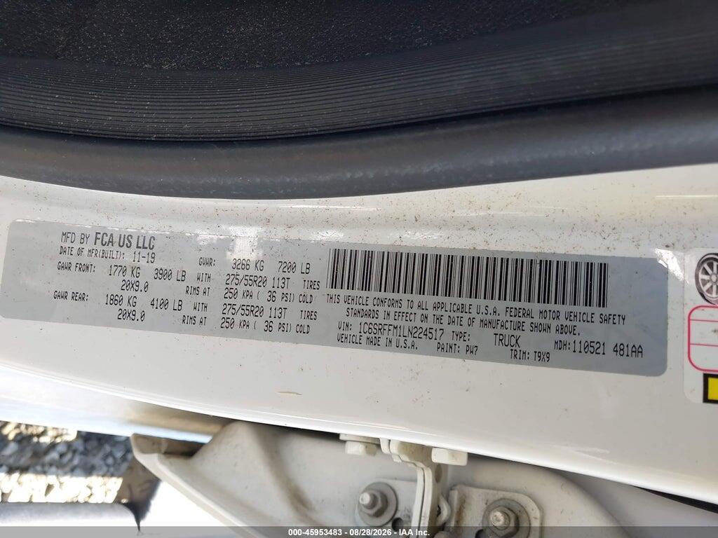1C6SRFFM1LN224517 2020 RAM 1500 photo no. 9