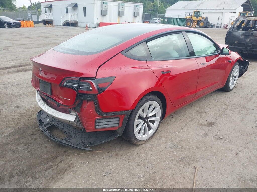 5YJ3E1EB4MF924916 2021 TESLA MODEL 3 photo no. 4