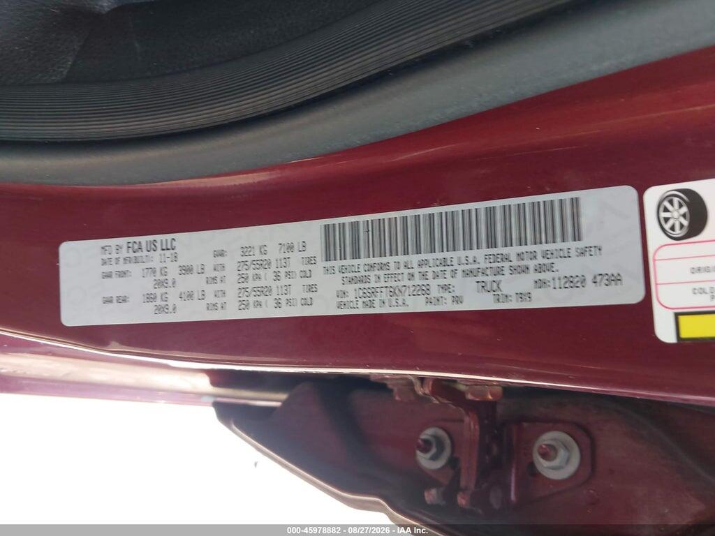1C6SRFFT6KN712268 2019 RAM 1500 photo no. 9