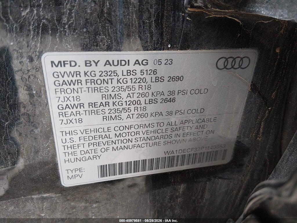 WA1DECF32P1140863 2023 AUDI Q3 photo no. 9