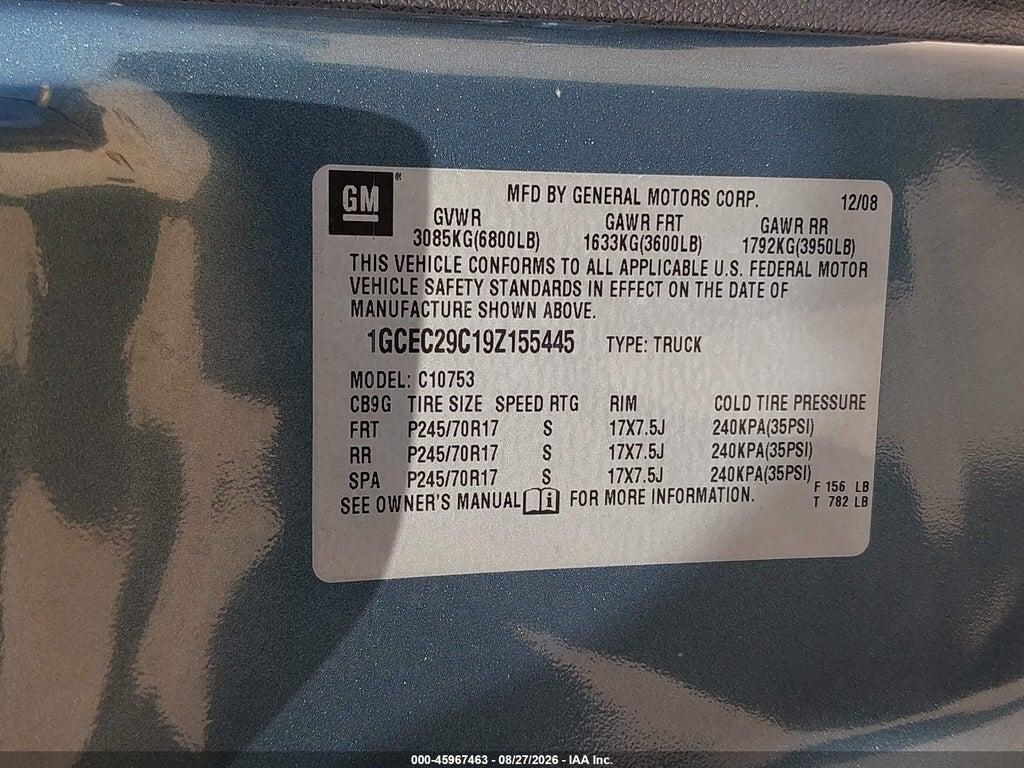 1GCEC29C19Z155445 2009 CHEVROLET SILVERADO 1500 photo no. 9