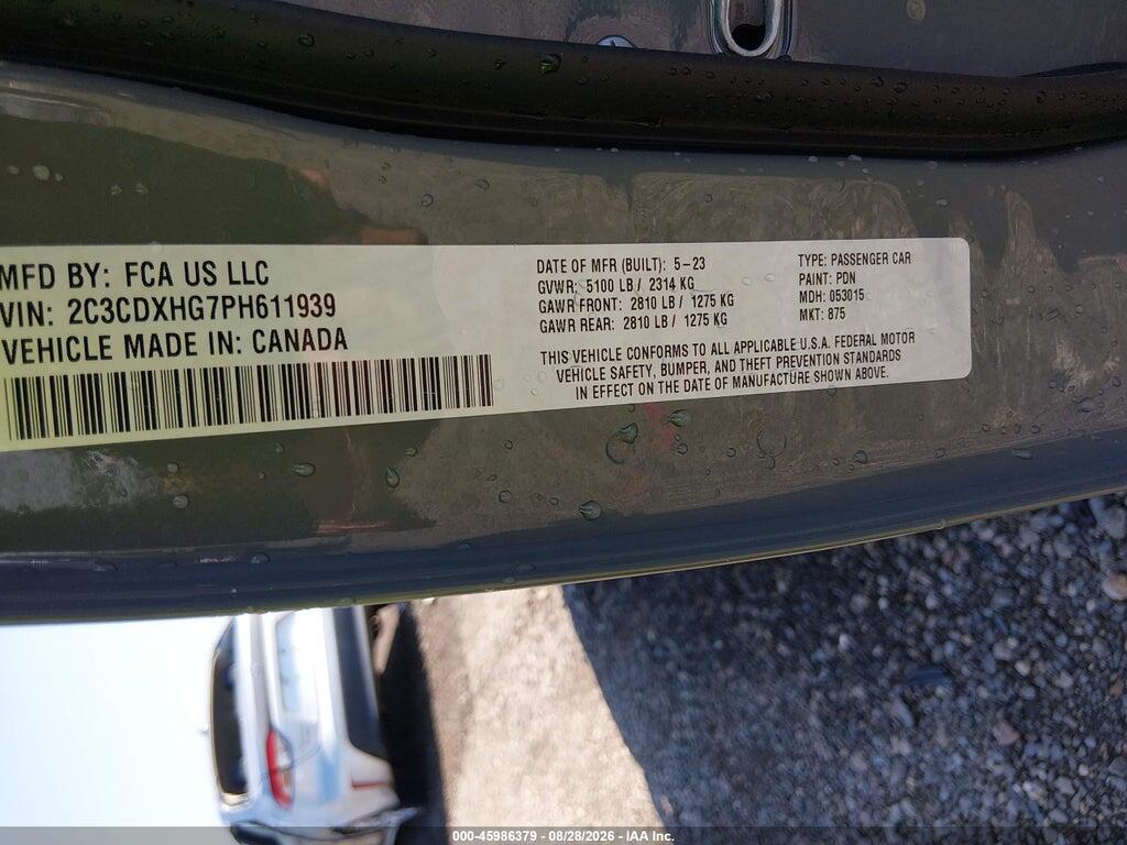 2C3CDXHG7PH611939 2023 DODGE CHARGER photo no. 9