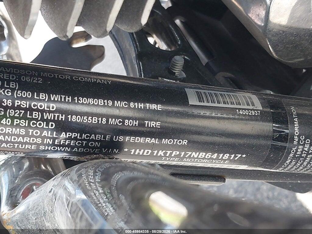 1HD1KTP17NB641817 2022 HARLEY-DAVIDSON FLTRXS photo no. 10