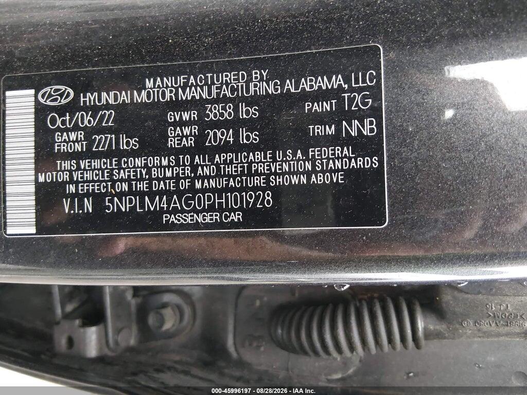 5NPLM4AG0PH101928 2023 HYUNDAI ELANTRA photo no. 9