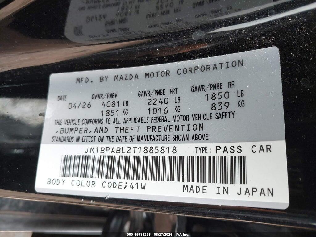 JM1BPABL2T1885818 2026 MAZDA MAZDA3 photo no. 9