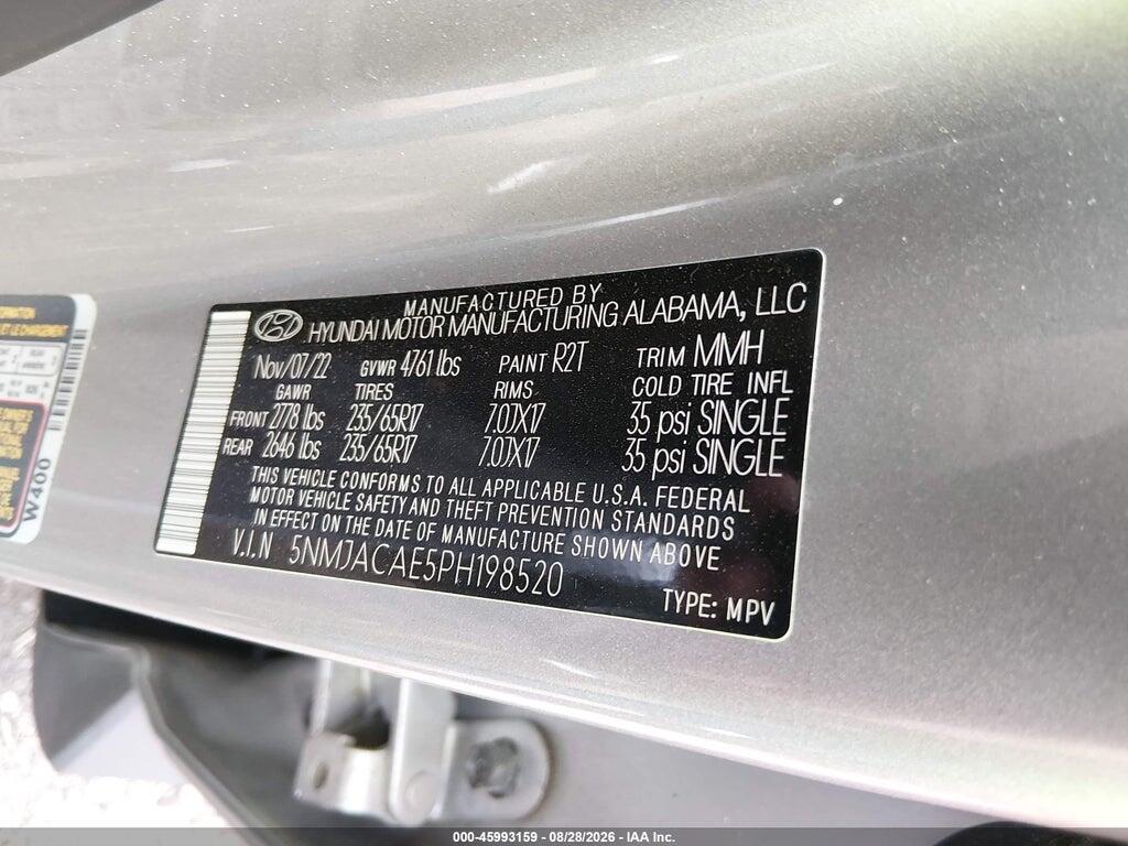 5NMJACAE5PH198520 2023 HYUNDAI TUCSON photo no. 9