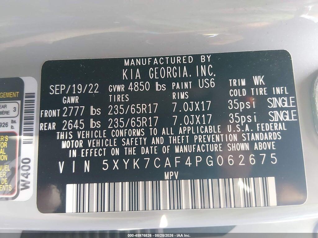 5XYK7CAF4PG062675 2023 KIA SPORTAGE photo no. 9