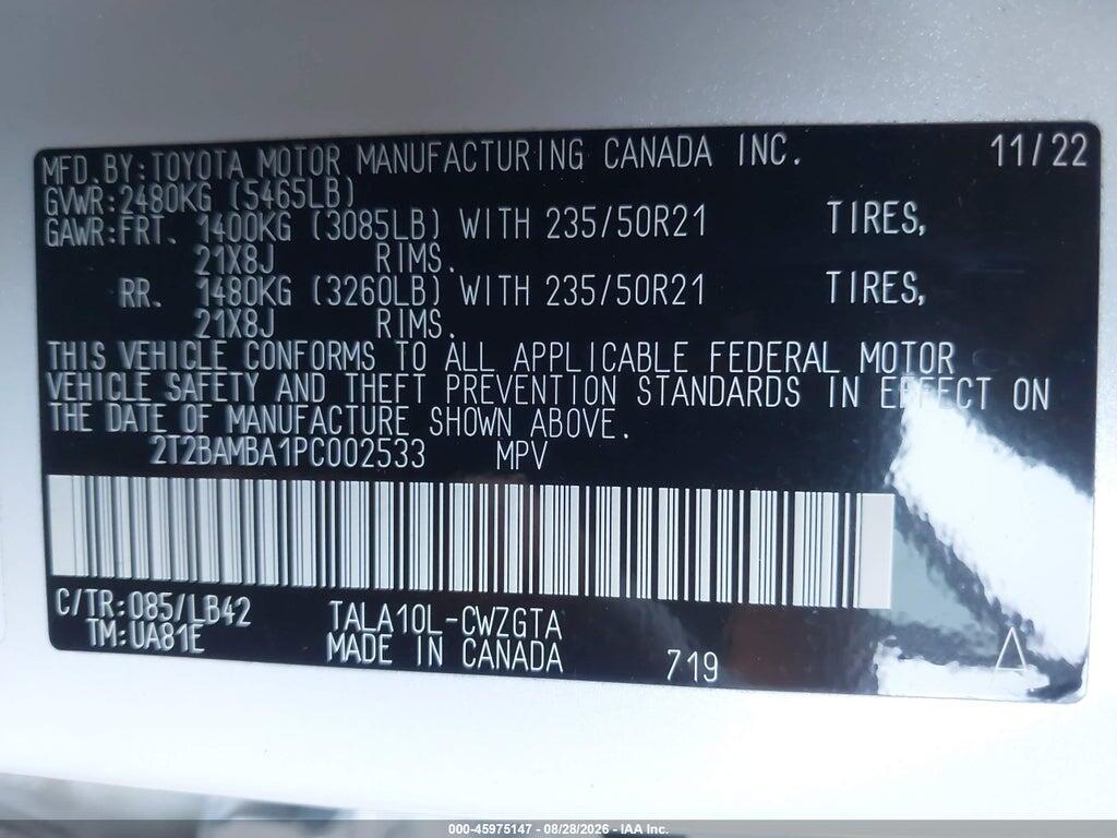 2T2BAMBA1PC002533 2023 LEXUS RX 350 photo no. 9