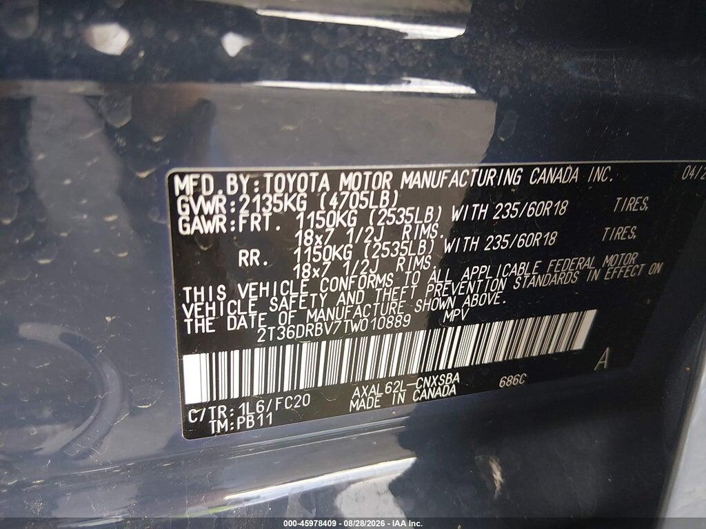 2T36DRBV7TW010889 2026 TOYOTA RAV4 photo no. 9