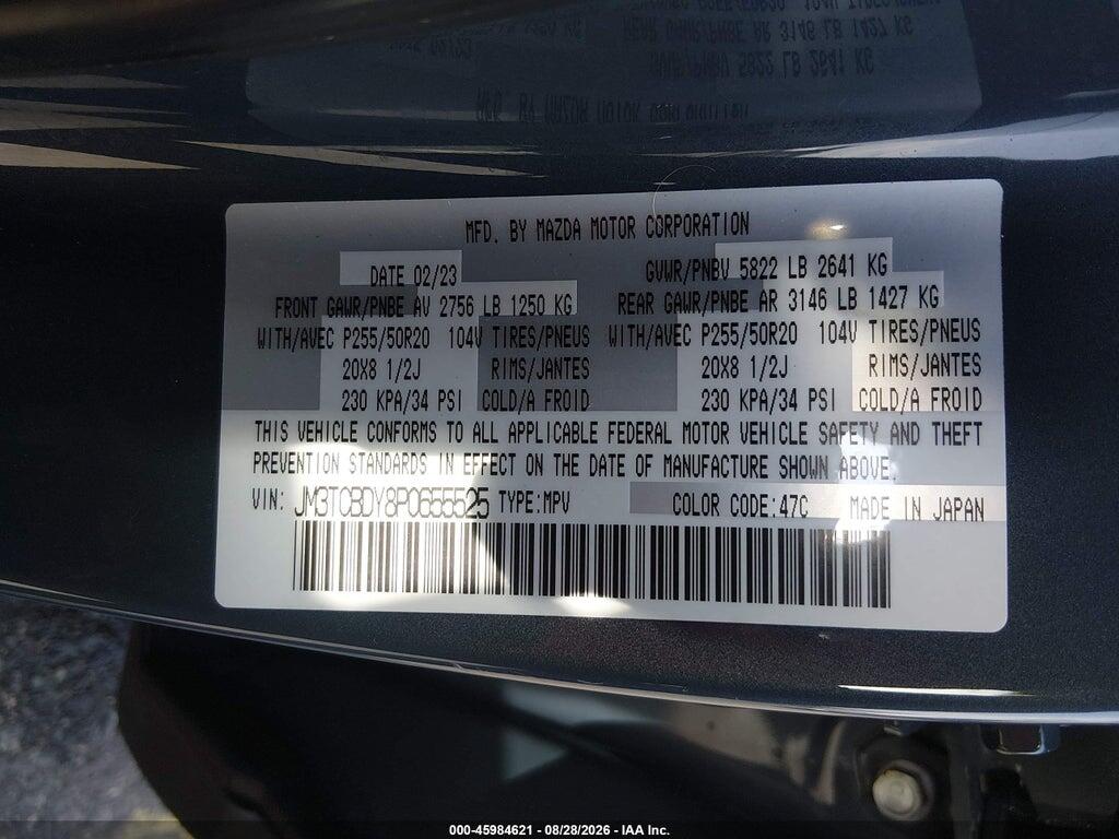 JM3TCBDY8P0655525 2023 MAZDA CX-9 photo no. 9
