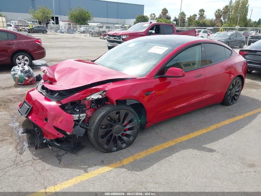 5YJ3E1EC3NF131357 2022 TESLA MODEL 3 photo no. 2