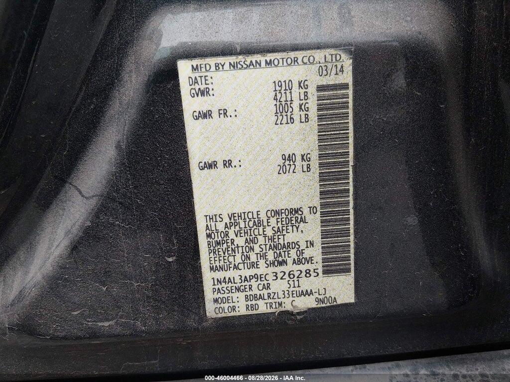 1N4AL3AP9EC326285 2014 NISSAN ALTIMA photo no. 9
