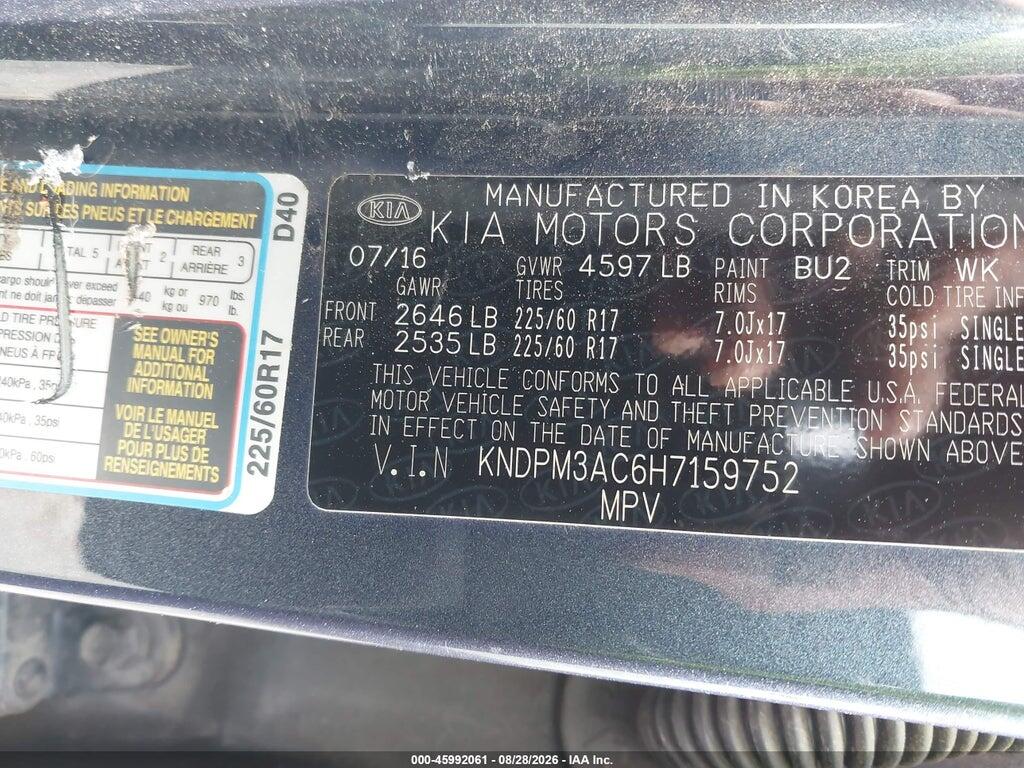 KNDPM3AC6H7159752 2017 KIA SPORTAGE photo no. 9