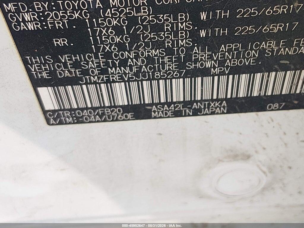 JTMZFREV5JJ185267 2018 TOYOTA RAV4 photo no. 9