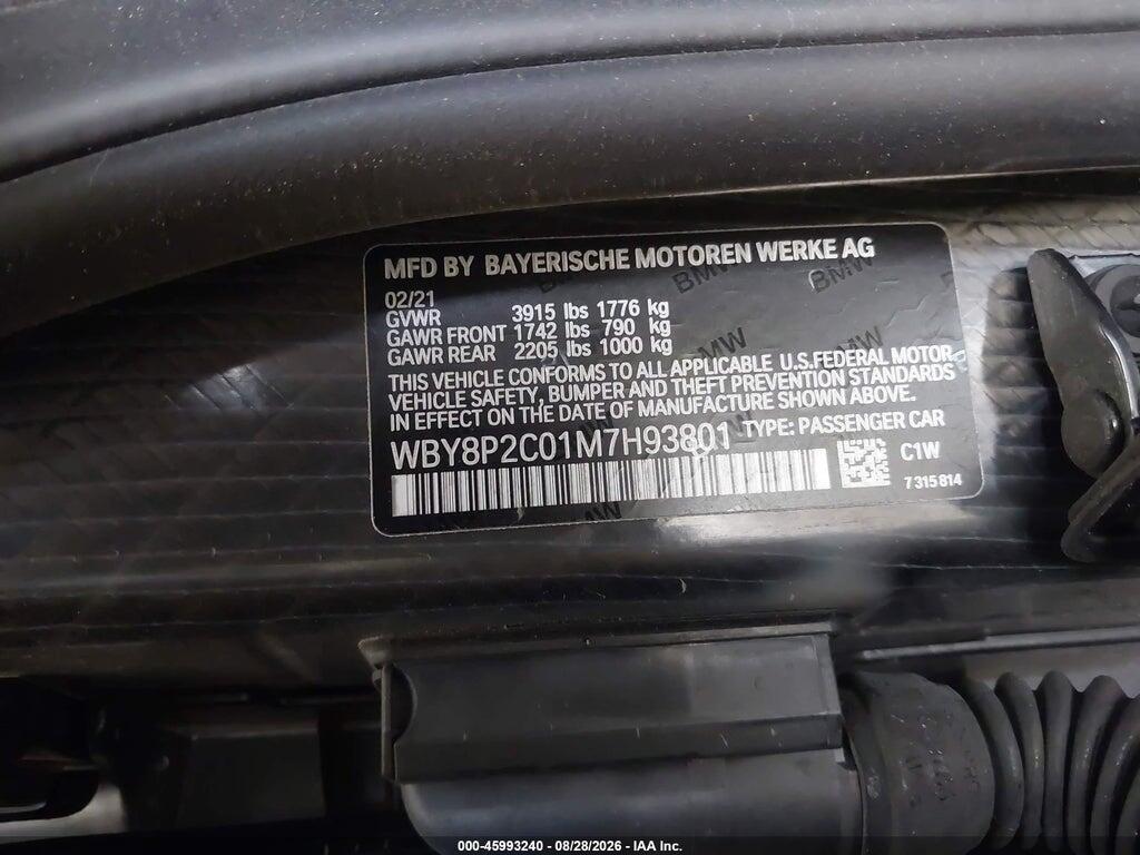 WBY8P2C01M7H93801 2021 BMW I3 photo no. 9