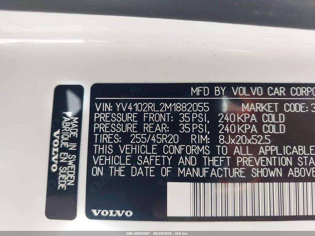 YV4102RL2M1882055 2021 VOLVO XC60 photo no. 9