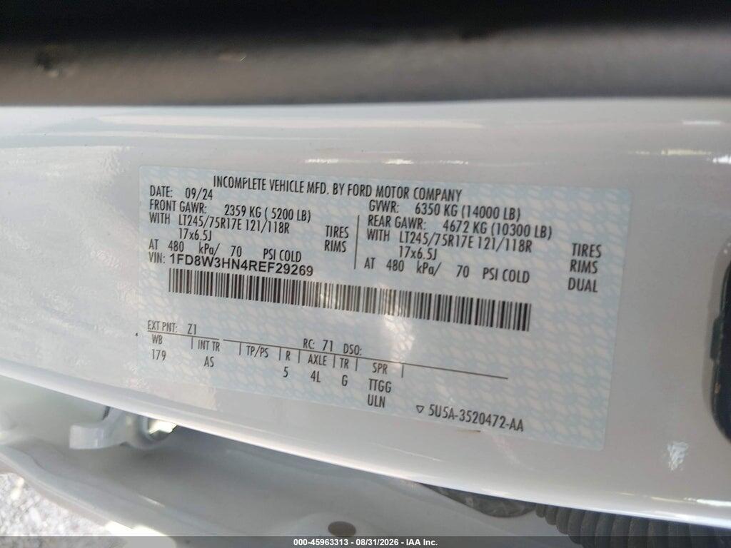 1FD8W3HN4REF29269 2024 FORD F-350 CHASSIS photo no. 8