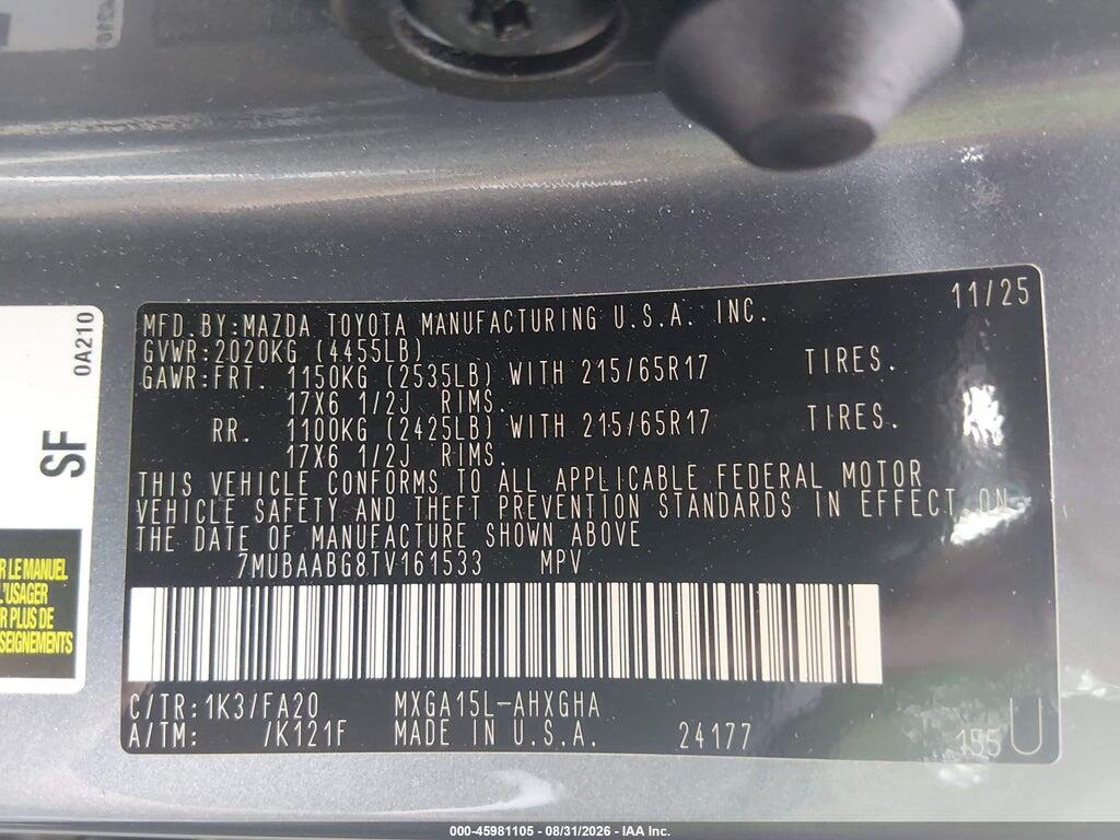 7MUBAABG8TV161533 2026 TOYOTA COROLLA CROSS photo no. 9