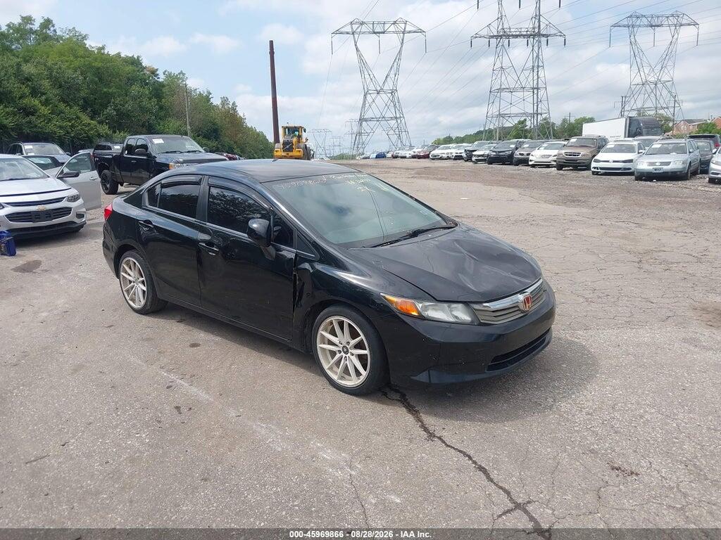 2012 HONDA CIVIC 19XFB2F5XCE327133