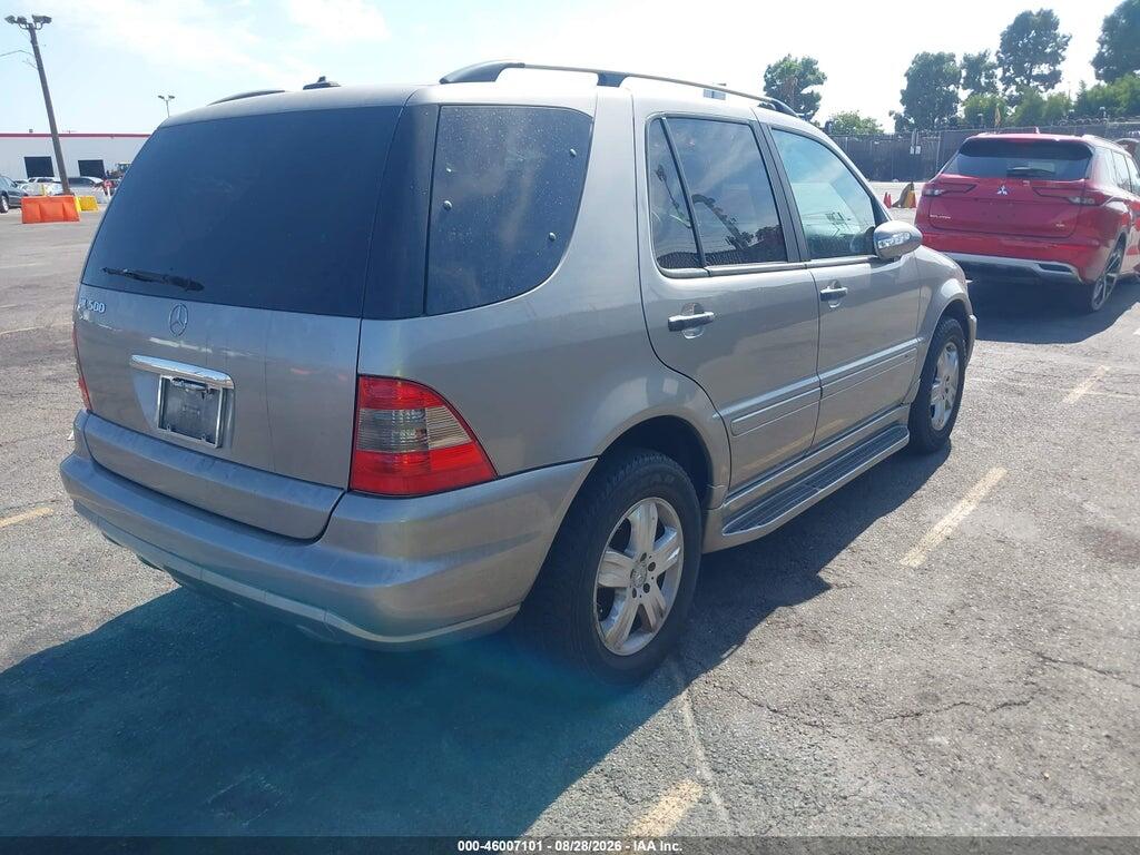 4JGAB75E35A552276 2005 MERCEDES-BENZ ML 500 photo no. 4