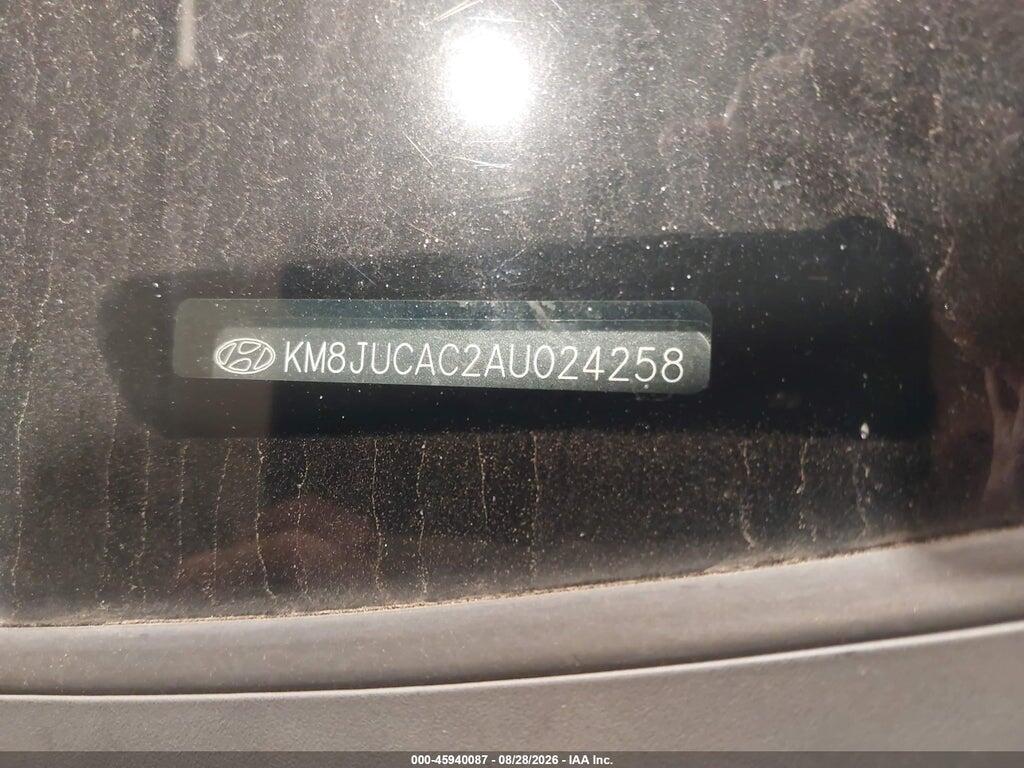 KM8JUCAC2AU024258 2010 HYUNDAI TUCSON photo no. 9