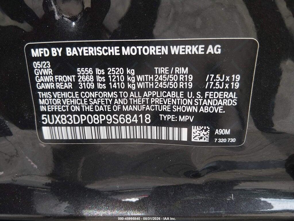 5UX83DP08P9S68418 2023 BMW X3 photo no. 9