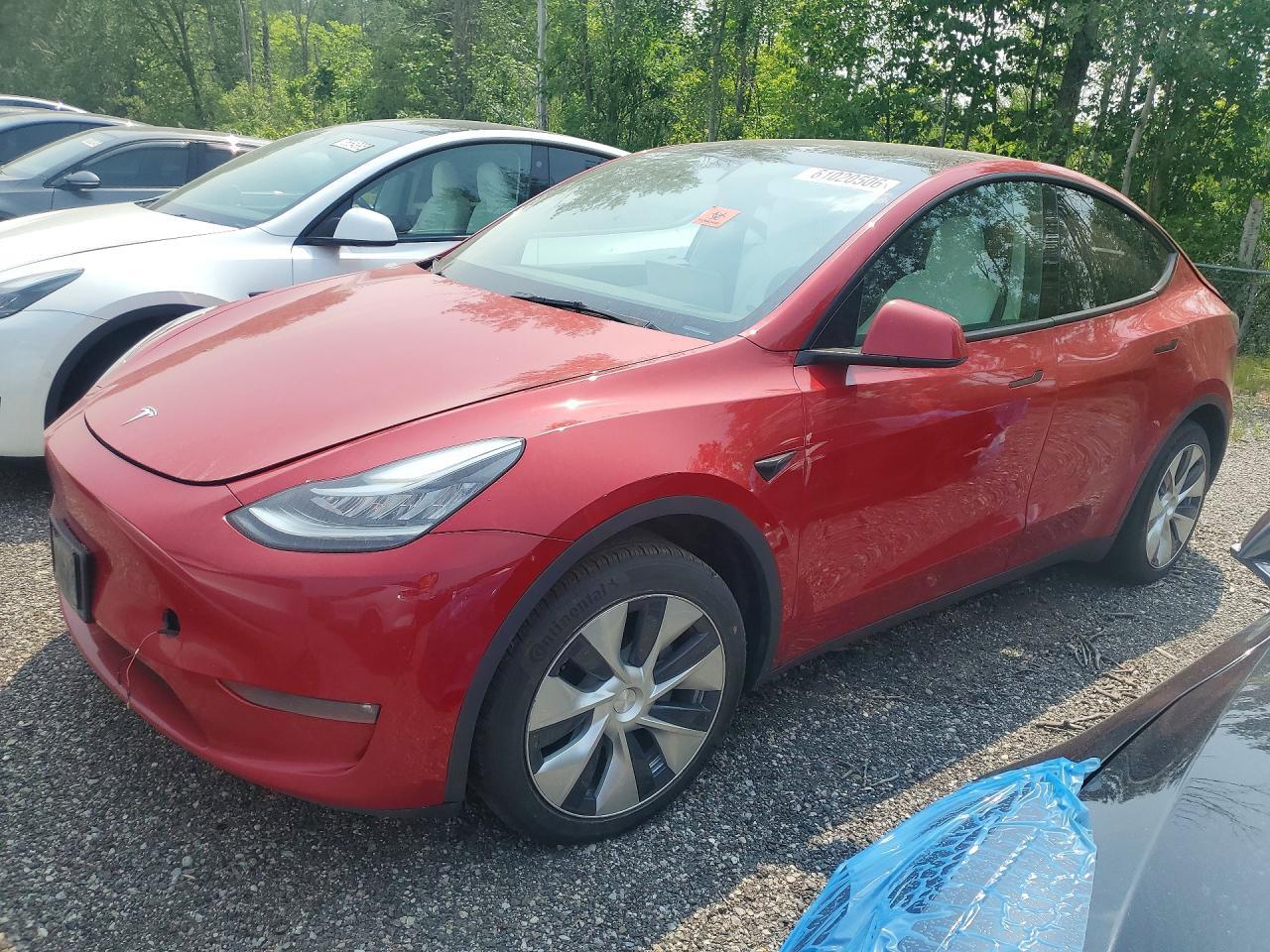 2022 TESLA MODEL Y 7SAYGAEE5NF518576