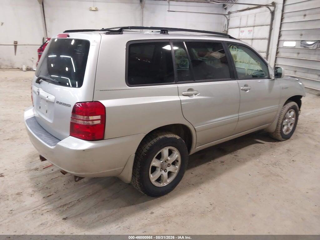 JTEHF21A720043639 2002 TOYOTA HIGHLANDER photo no. 4