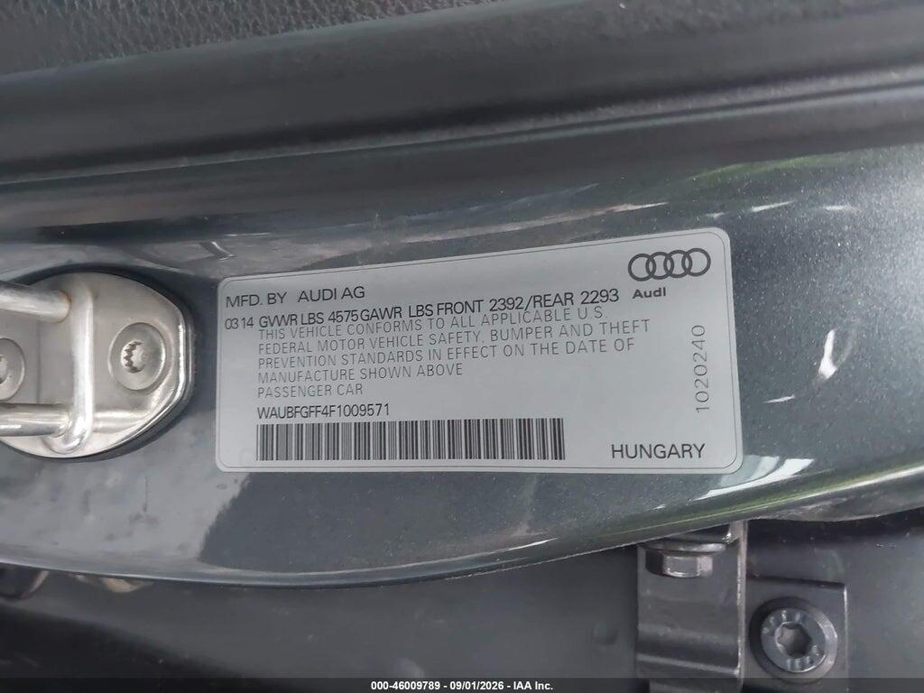 WAUBFGFF4F1009571 2015 AUDI A3 photo no. 9