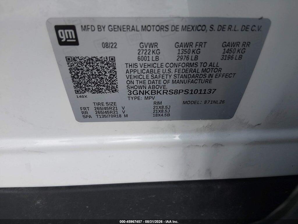 3GNKBKRS8PS101137 2023 CHEVROLET BLAZER photo no. 9