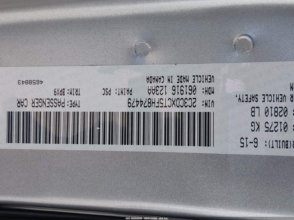 2C3CDXCT5FH874479 2015 DODGE CHARGER photo no. 9