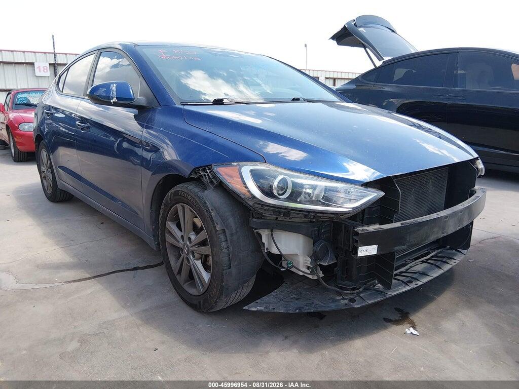 2018 HYUNDAI ELANTRA 5NPD84LFXJH329777