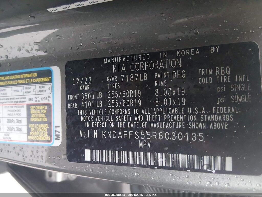 KNDAFFS55R6030135 2024 KIA EV9 photo no. 9
