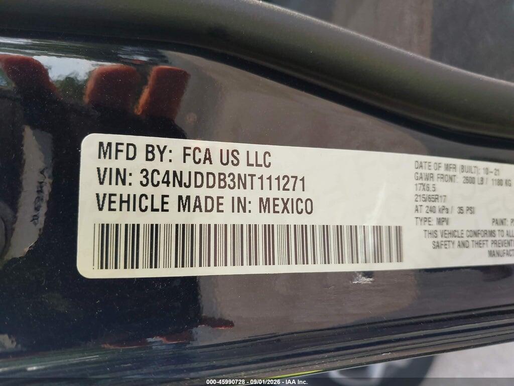 3C4NJDDB3NT111271 2022 JEEP COMPASS photo no. 9
