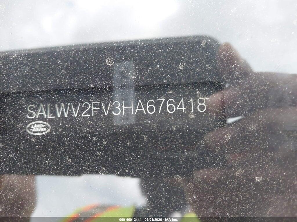 SALWV2FV3HA676418 2017 LAND ROVER RANGE ROVER SPORT photo no. 9
